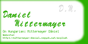 daniel mittermayer business card